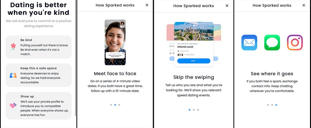 Sparked: instant dating via video calls